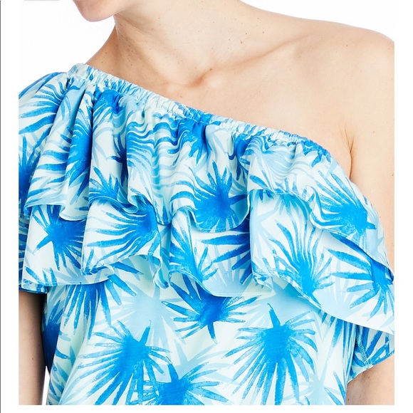 Vineyard vines Electric Palm High-Low Maxi Dress - Picture 5 of 8